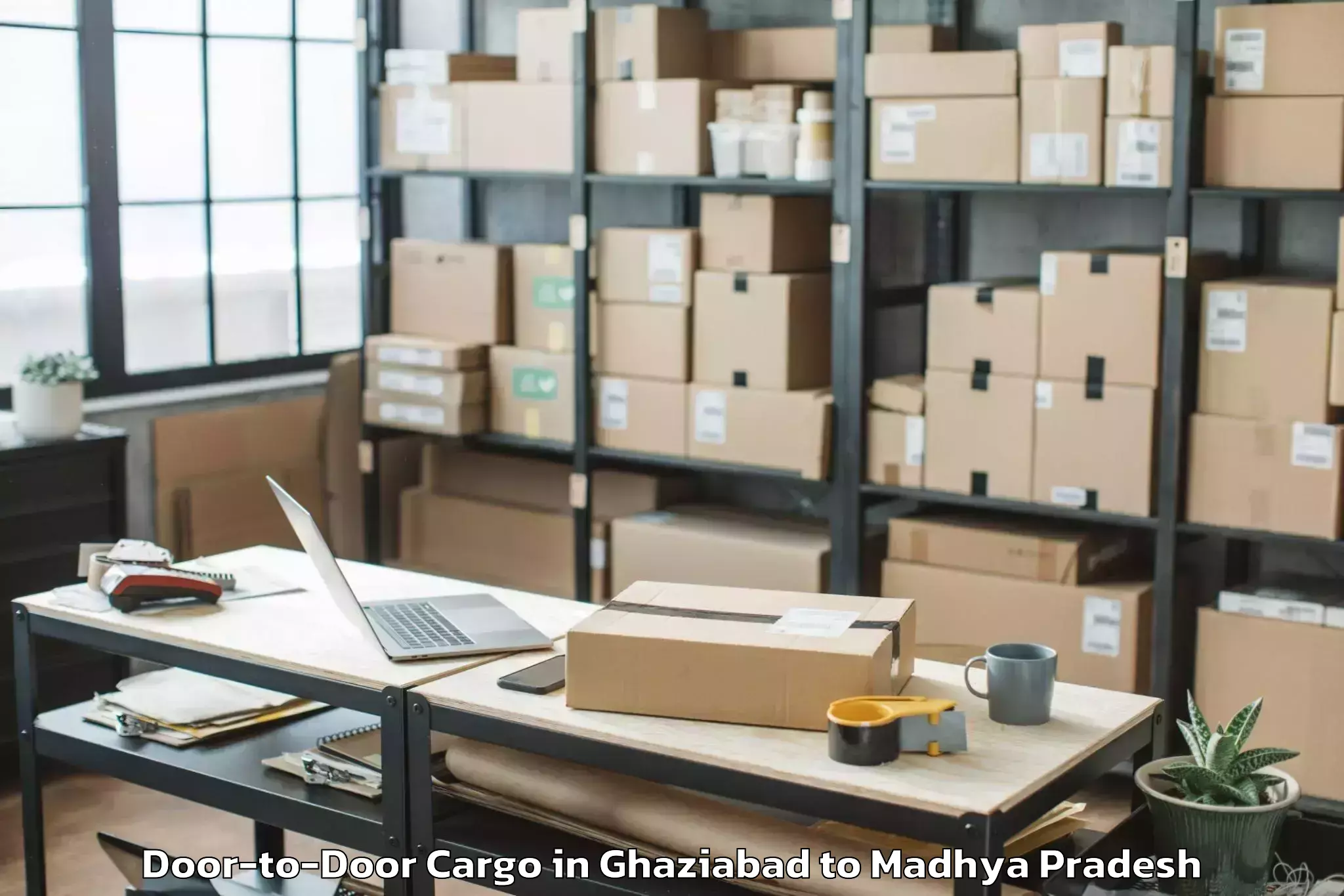 Book Ghaziabad to Kailaras Door To Door Cargo Online